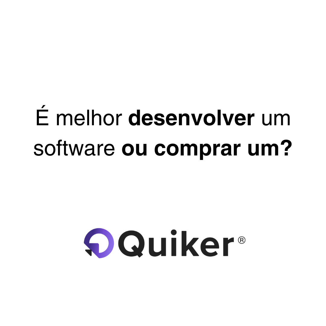 Desenvolver ou comprar software