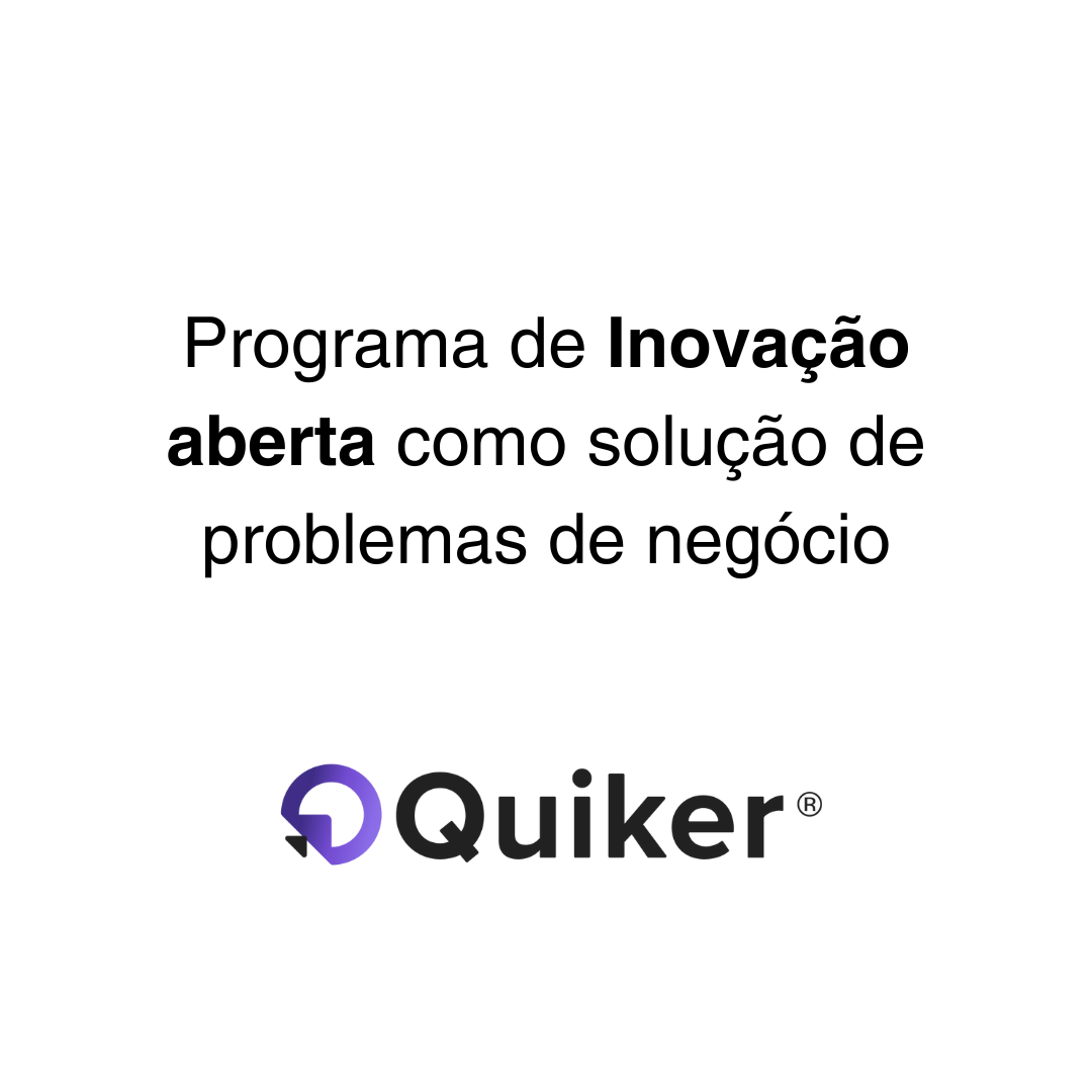 Programa de inovação aberta para resolver problemas de negócio