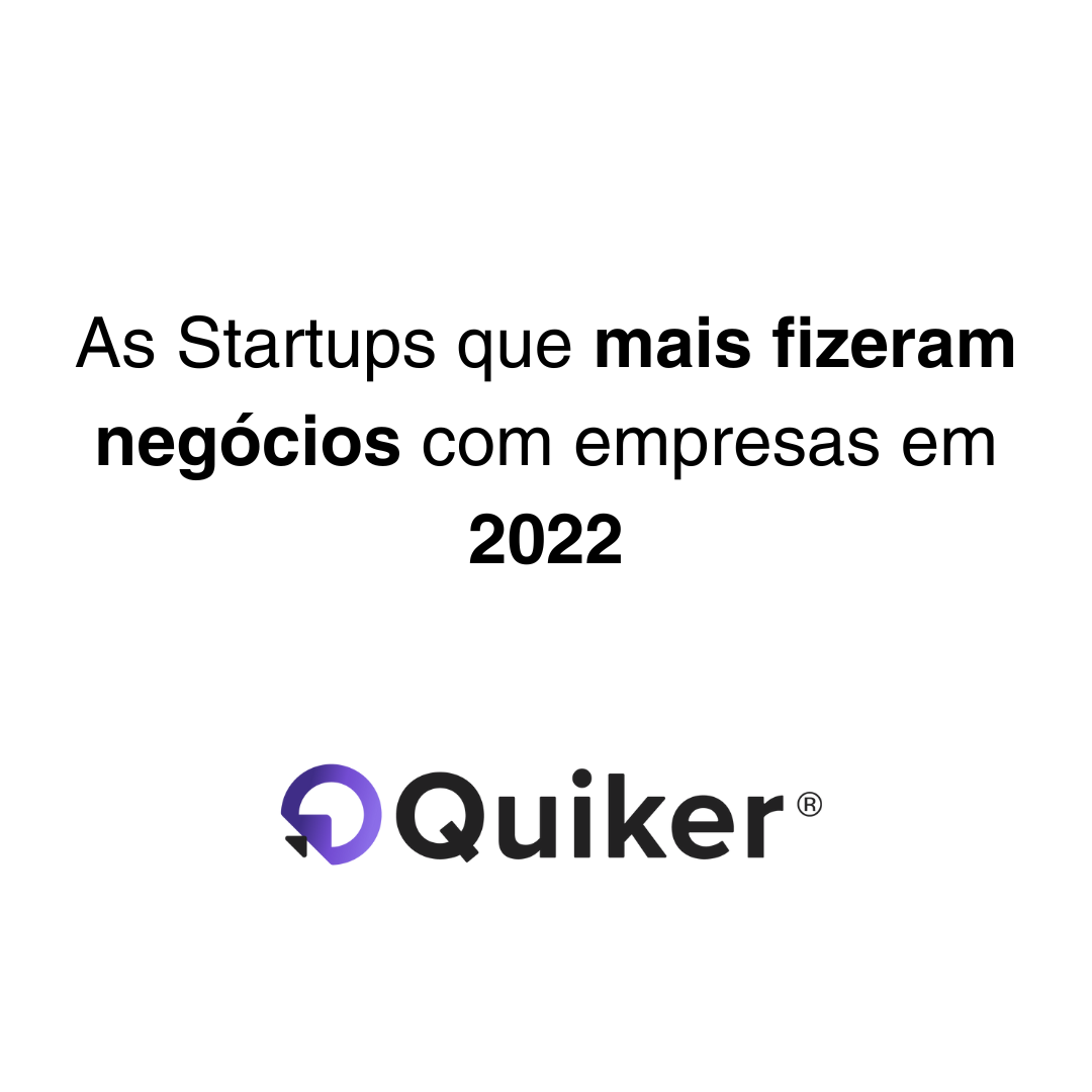 As Startups que mais fizeram negócios com empresas em 2022