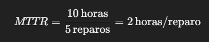 exemplo prático de cálculo de downtime