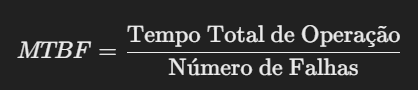 fórmula do mean time between failures